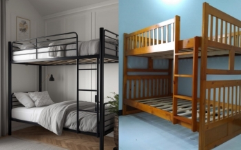 Kinh nghiệm chọn giường tầng: nên mua giường tầng gỗ hay giường tầng sắt? 